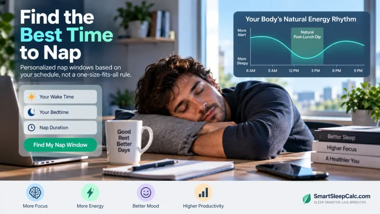 Best Time to Nap Calculator: Find a Practical Nap Window 4 best nap to nap