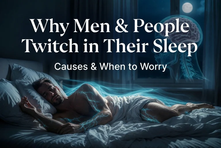 Why Men and People Twitch in Their Sleep