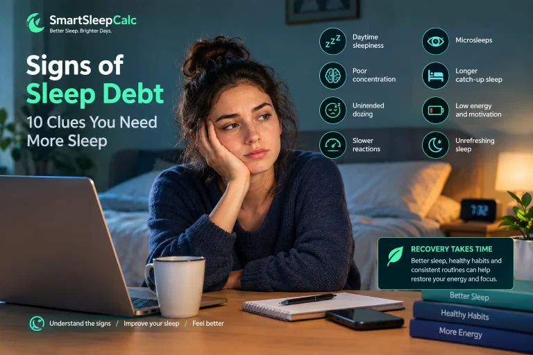 Signs of Sleep Debt: 10 Clues You Need More Sleep 7 signs of sleep debt
