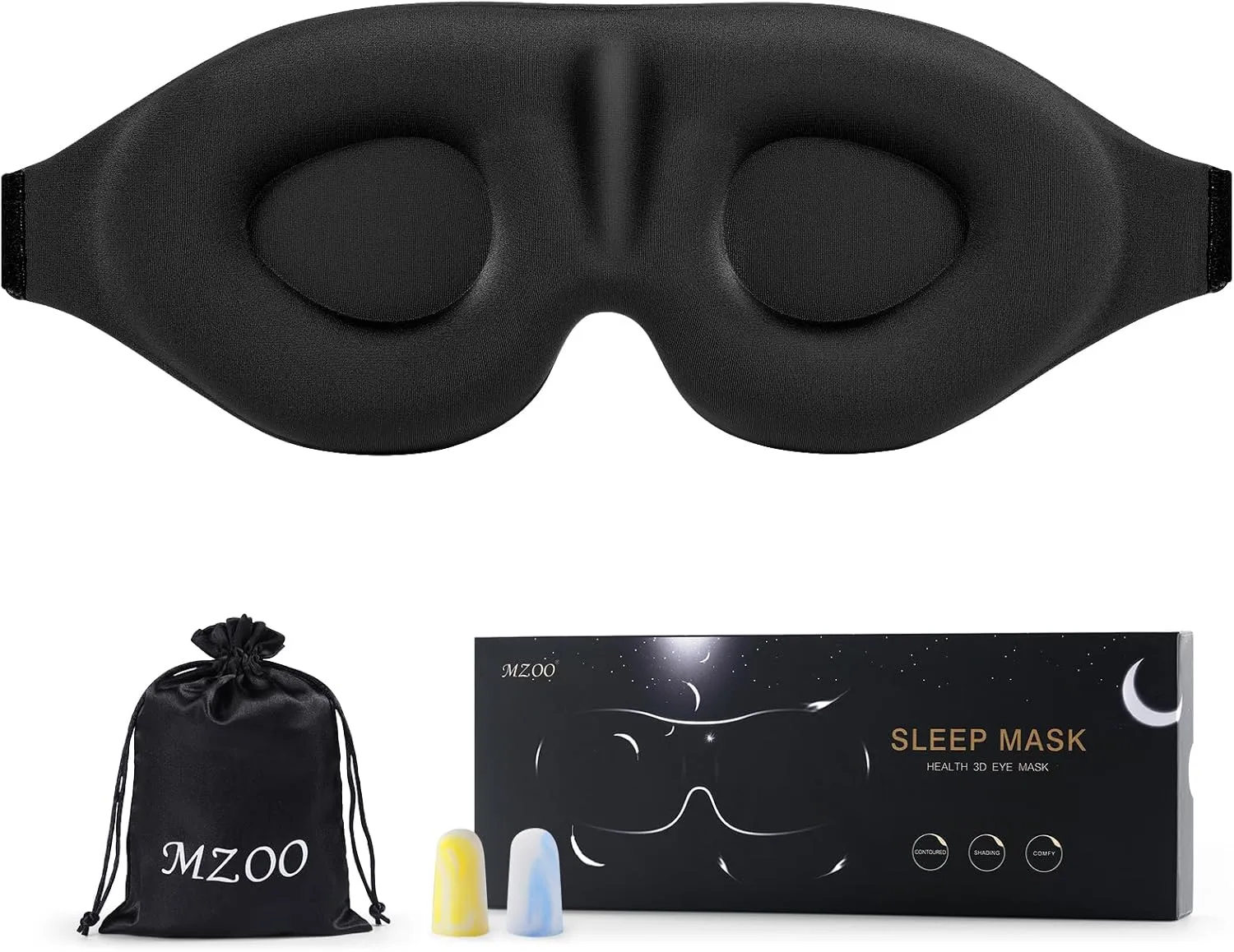 Mzoo 3D Contoured Sleep Mask