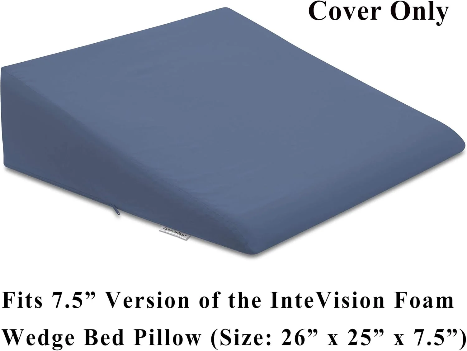 InteVision Extra Large Bed Wedge Pillow for wisdom teeth recovery and post-surgery head elevation