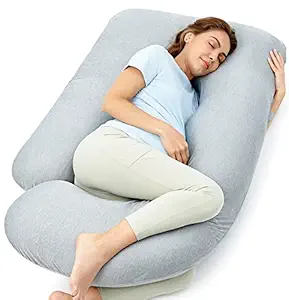 Leachco Snoogle Total Body Pillow for side sleeping after wisdom teeth removal recovery