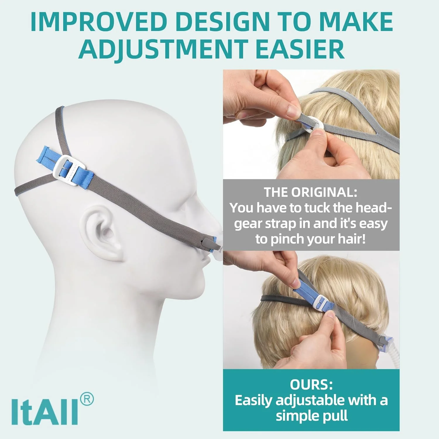 ResMed AirFit P10 nasal pillow CPAP mask with minimal contact design