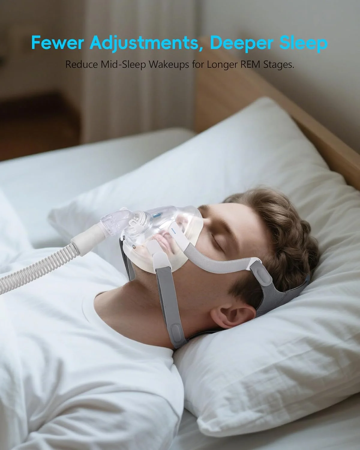 ResMed AirTouch F20 full-face CPAP mask with memory foam cushion