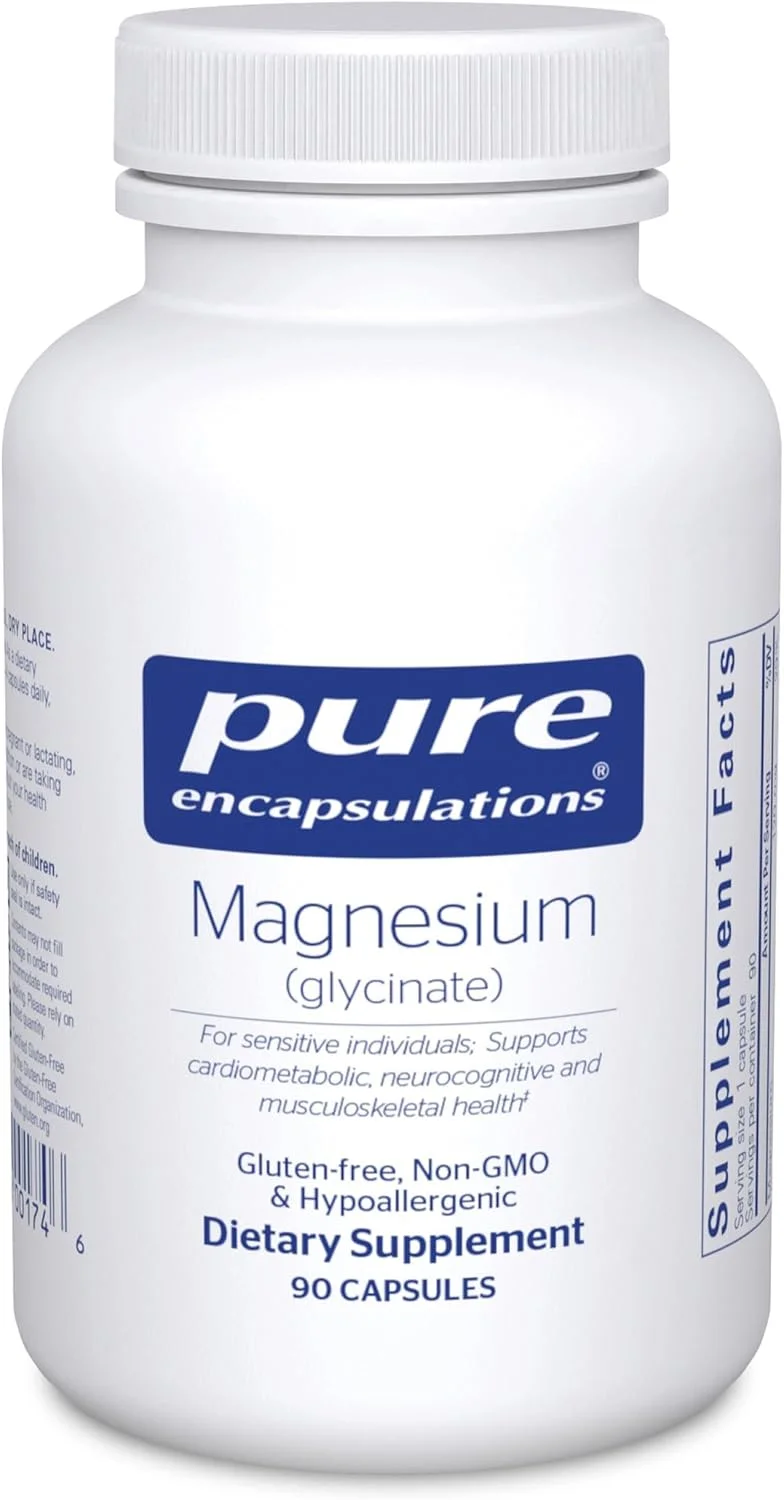 Pure Encapsulations Magnesium Glycinate hypoallergenic capsules for sleep